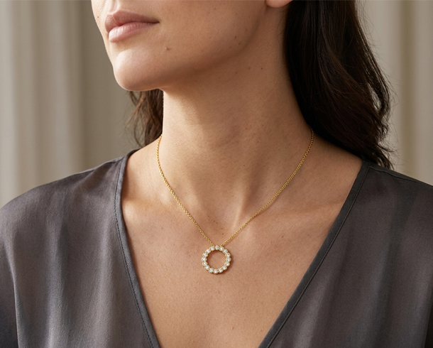 Advanced AI Transformation – After example: AI Necklace on Model