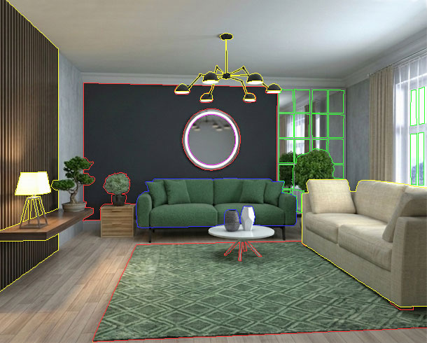Clipping & Multi-Path – After example: Interior Scene Multi-Path