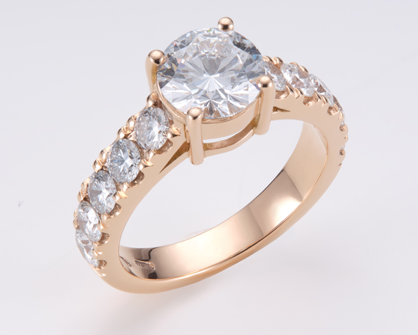 Jewelry Photo Editing – before example: Engagement Ring Retouching