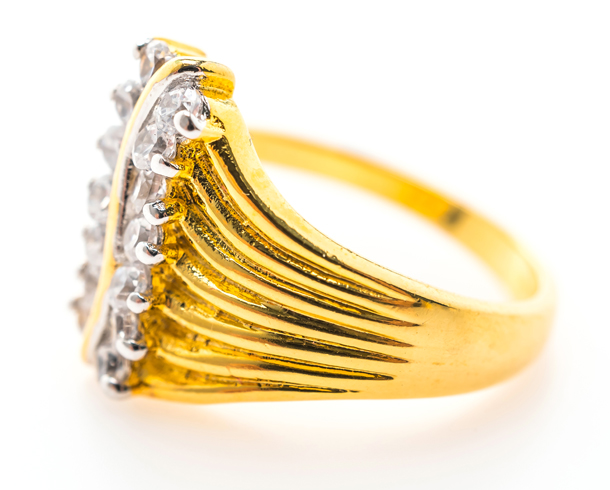 Jewelry Photo Editing – before example: Statement Ring Enhancement