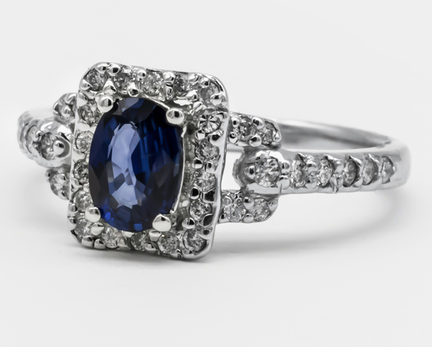 Before: Halo Multi-Stone Ring Editing