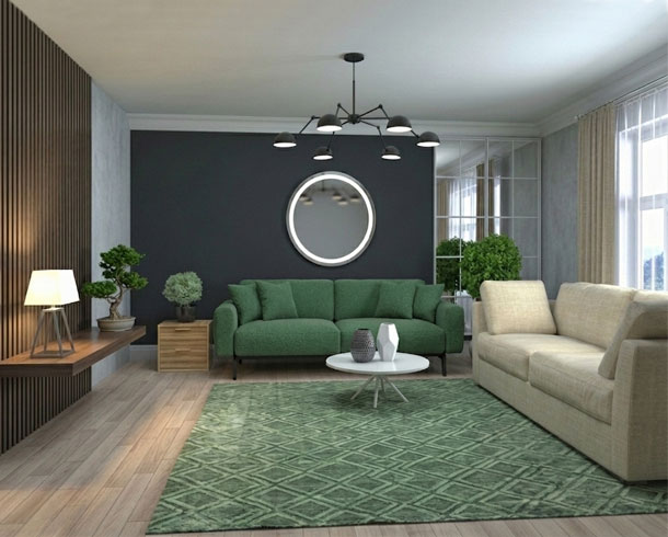 Clipping & Multi-Path – before example: Interior Scene Multi-Path