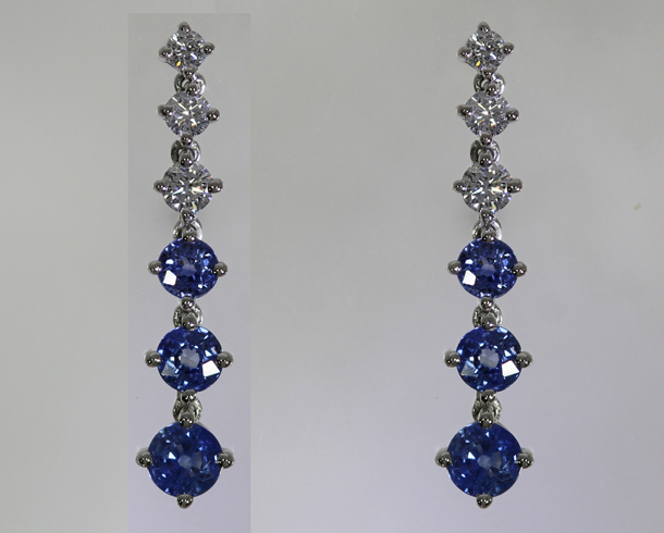 Jewelry Photo Editing – before example: Earring Pair Retouching